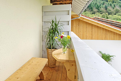 Balkon mit herrlichem Ausblick