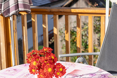 Balkon mit herrlichem Blick